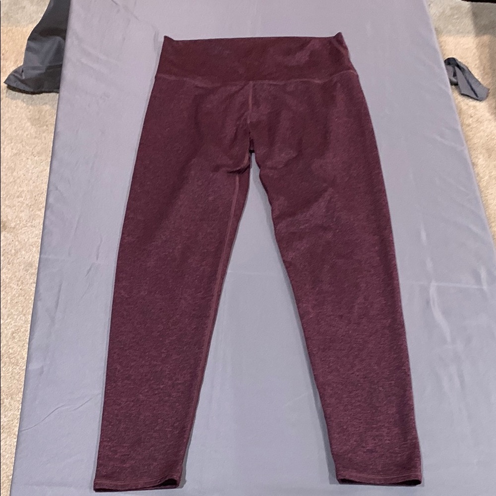Aerie Purple High-Rise Leggings with Sleek Fit